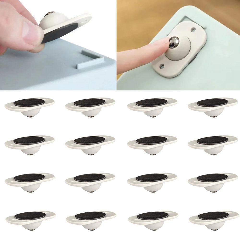 Bánh Xe Lăn Bằng Thép Không Gỉ Tự Dính Xoay 360 Độ Thông Dụng Cho Hộ Gia Đình