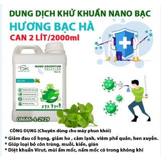 Dung dịch dùng cho máy phun khói NANO bạc ARGENTUM , khử mùi nấm mốc , an toàn bảo vệ sức khỏe...