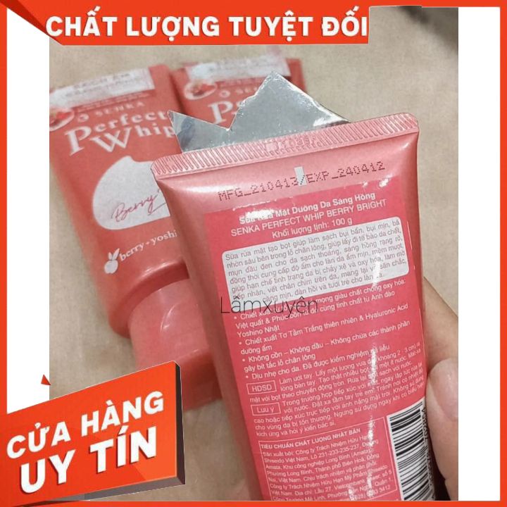 Sữa Rửa Mặt Senka Collagen 120g ( hồng )