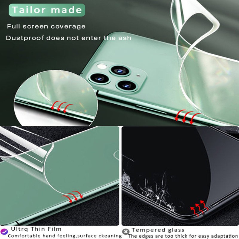 Miếng dán PPF trong suốt mặt trước sau cho iPhone 14 13 12 11 Pro Max X XS XR 6 6S 7 8 Plus SE