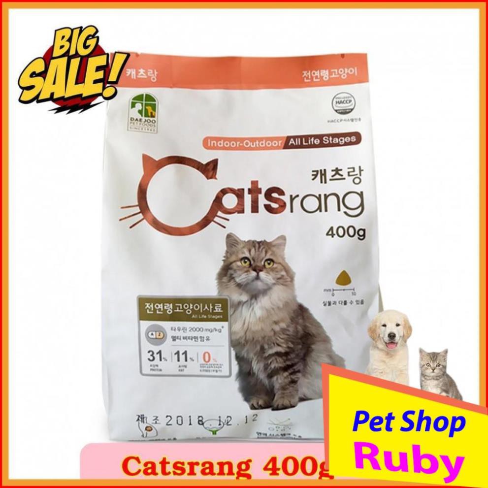 Thức ăn hạt cho mèo mọi lứa tuổi - Catsrang 400gr - Ruby Pet Shop