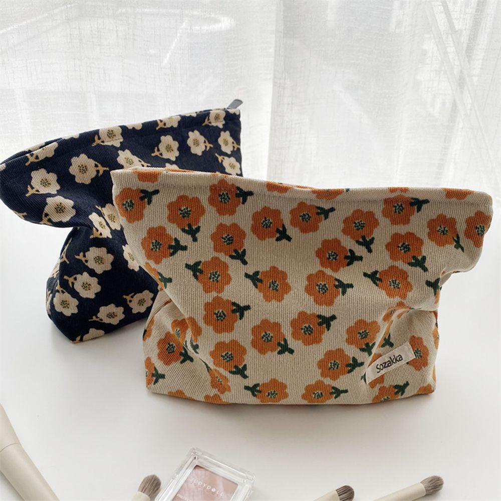 NIUYOU Túi Đựng Mỹ Phẩm Bằng Vải Cotton Sức Chứa Lớn Tiện Dụng Cho Nữ Ốp