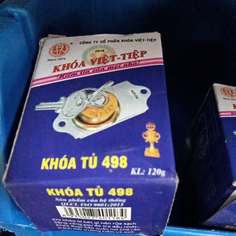 Khóa tủ Việt Tiệp 498