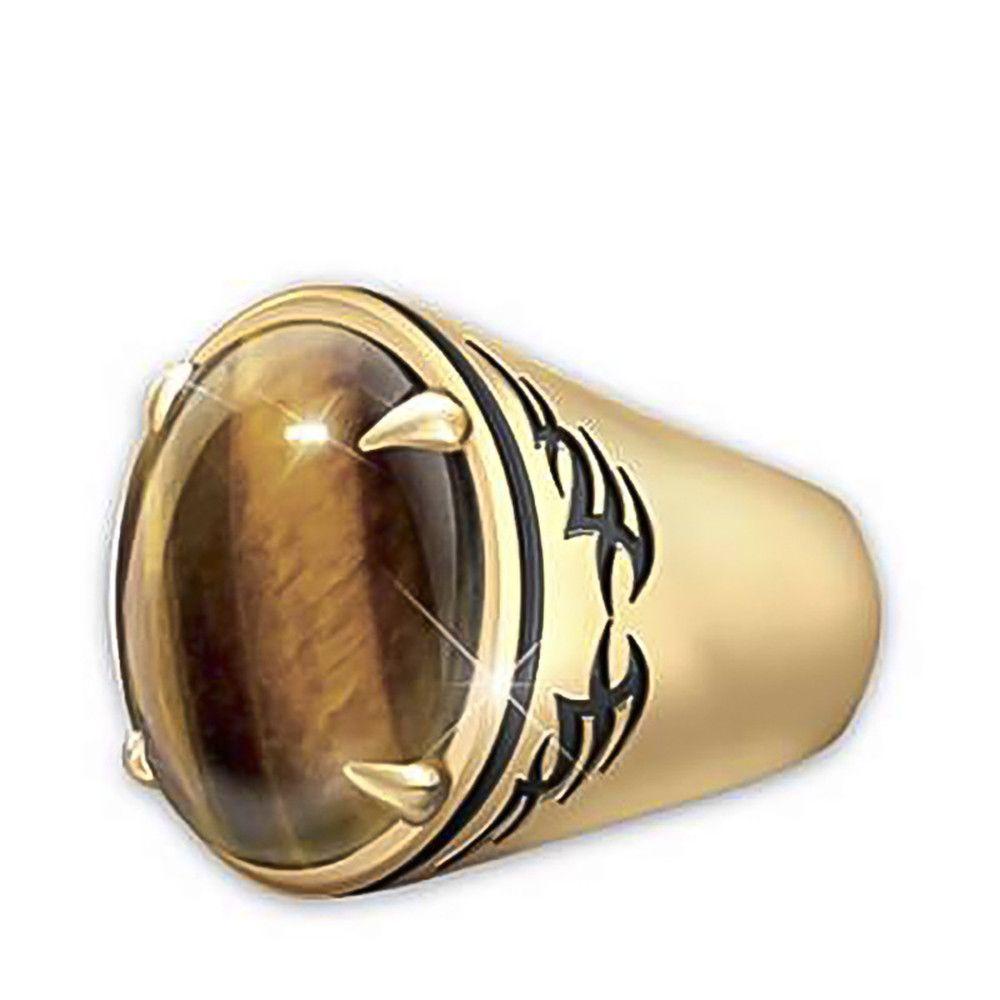 Nhẫn Nam BORAG Trang Sức Dự Tiệc|Mắt Hổ Trang Trí Đám Cưới Phong Cách Vintage Đẹp Mắt