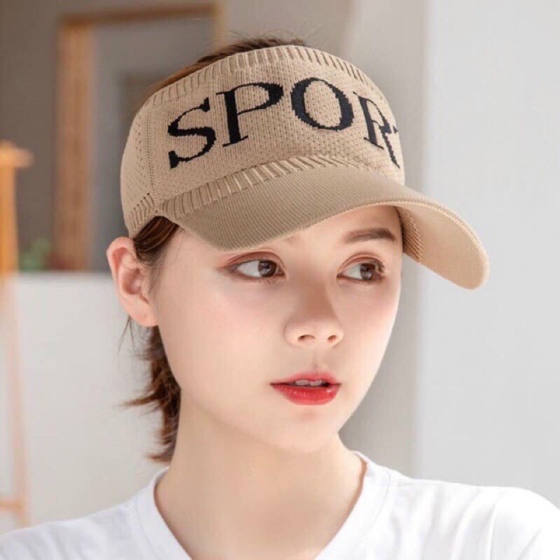 Mũ Lưỡi Trai Sport Nửa Đầu Cá Tính Cho Bạn Nữ