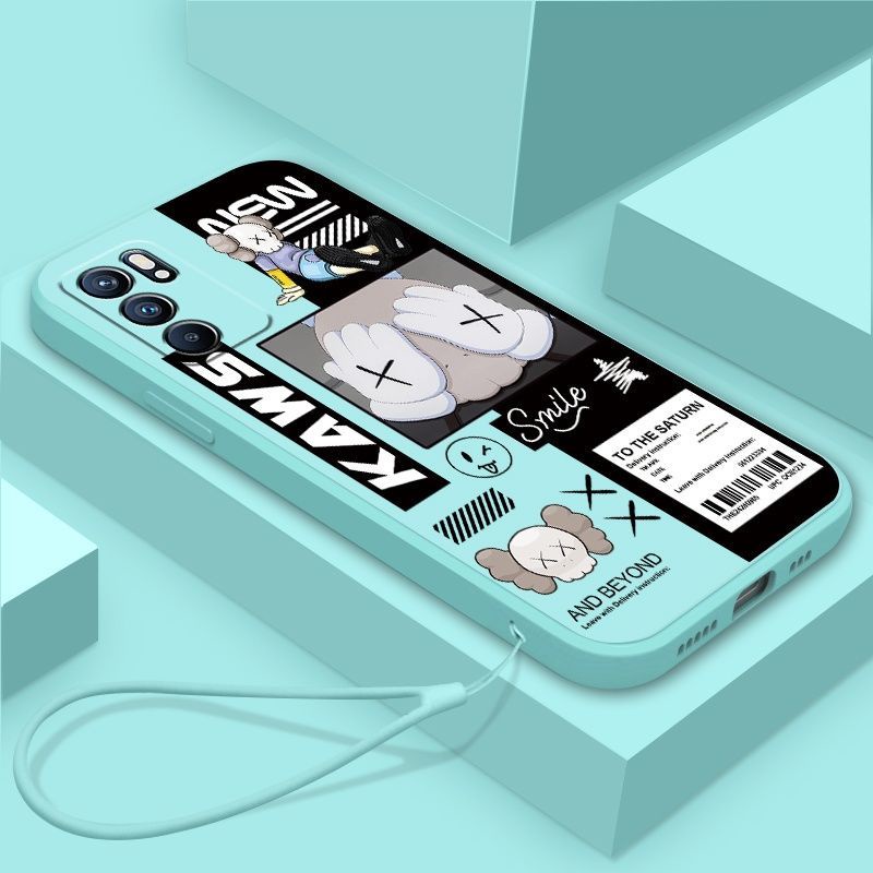Ốp Điện Thoại TPU Viền Thẳng Họa Tiết Chú Gấu Thời Trang Cho oppo RENO 6 RENO 6Pro RENO 6Pro plus RENO 6Pro plus FINDX3 x3pro FINDX5