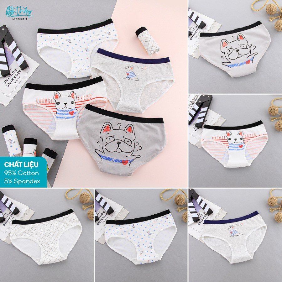 Combo 5 quần lót nữ Hình con Cún Kute