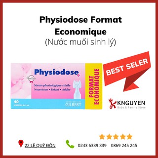 [HÀ NỘI] Nước Muối Sinh Lý Physiodose 40 Ống - Pháp [Hàng có sẵn]