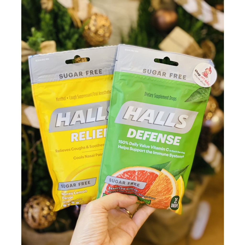 Kẹo ngậm chanh mật ong ho Halls