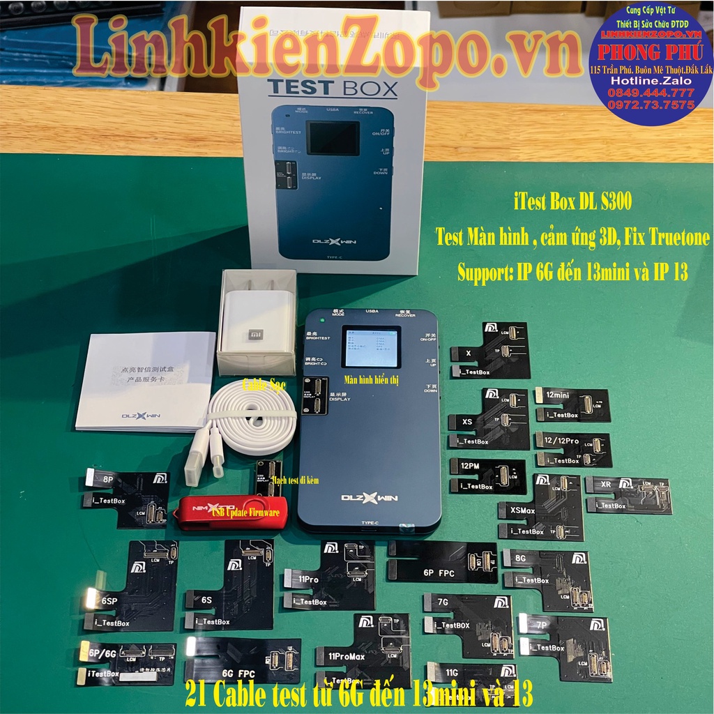 Box Test Màn Hình LZXWIN DL S300 6IN1