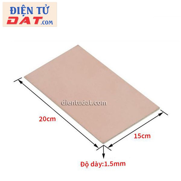 Phíp Board Đồng 2 Mặt 15*20cm
