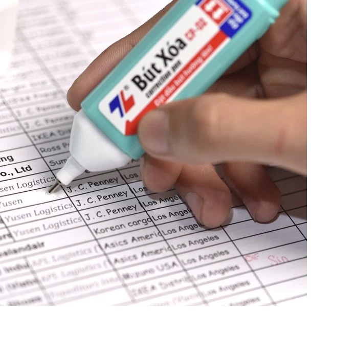 Bút xóa Thiên Long CP-02 chính hãng, mau khô độ bao phủ tốt an toàn sức khỏe