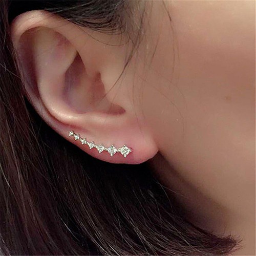 Khuyên Vành Tai Đính Đá Thời Trang Cho Nữ