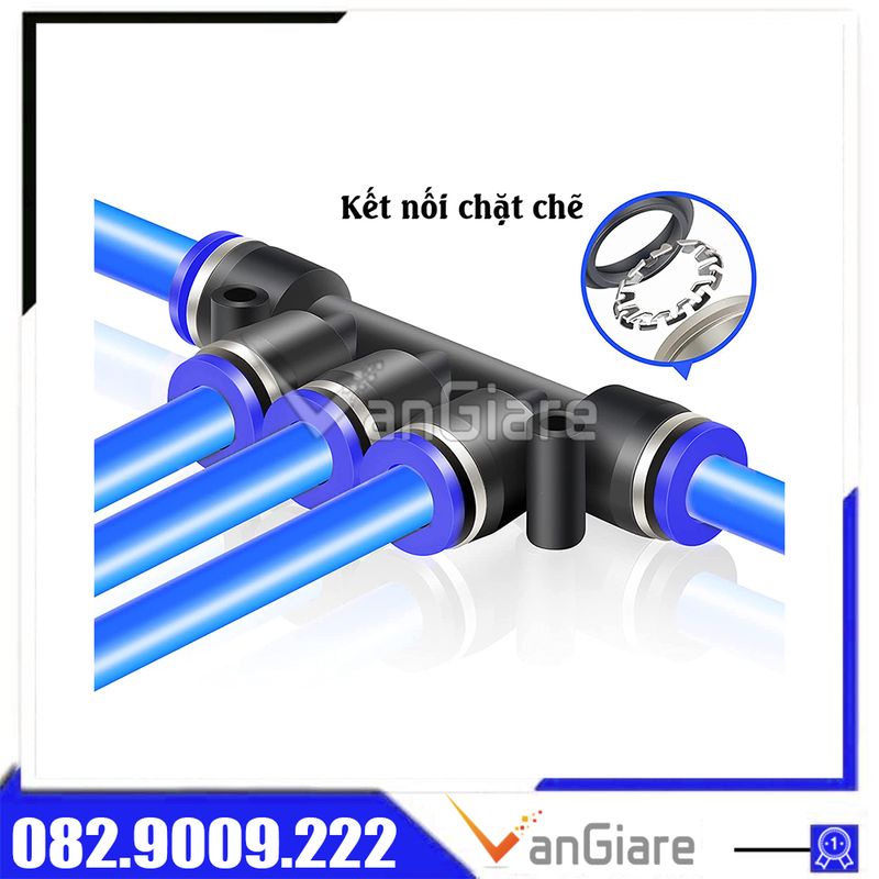 Đầu nối chia 5 ngã khí nén PK ống 4mm 6mm 8mm 10mm 12mm