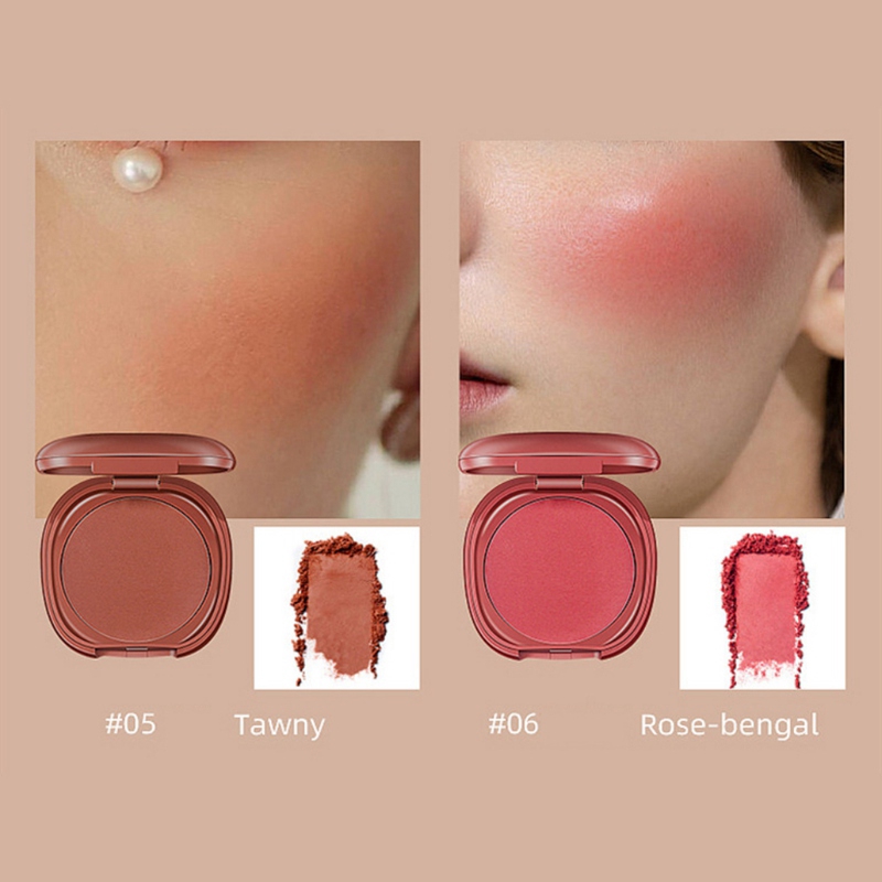 [Hàng mới về] Phấn má hồng kháng nước chống lem nhòe làm trắng mịn da kèm gương tiện dụng | BigBuy360 - bigbuy360.vn