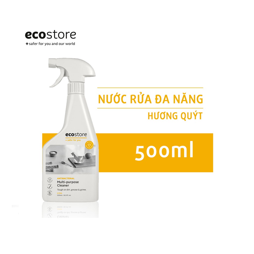 Nước rửa đa năng hương quýt gốc thực vật Ecostore 500ml