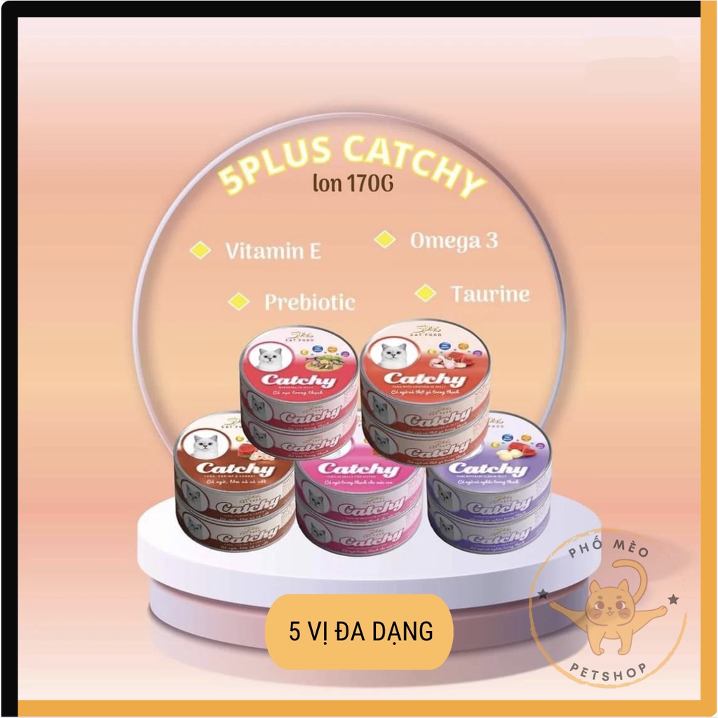 Pate lon Catchy cho mèo 170g