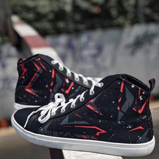 Giày Sneaker Cổ Cao Họa Tiết Nam Redlight