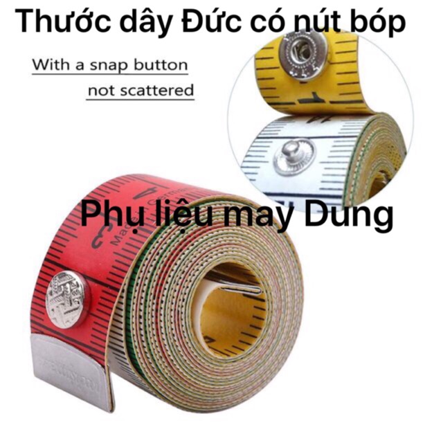 Thước dây đo may của Đức có nút bóp gắn