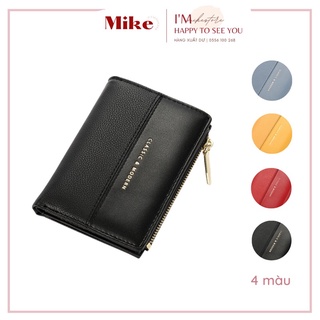 Ví nữ, ví ngắn mini gập 2 da mềm dày dặn fullbox