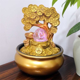 Thác nước phong thuỷ chậu vàng