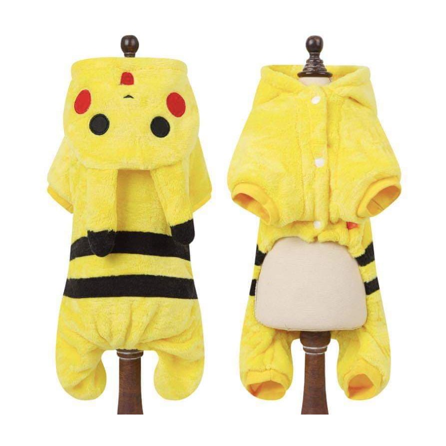 Quần Áo Chó Mèo -Áo pikachu