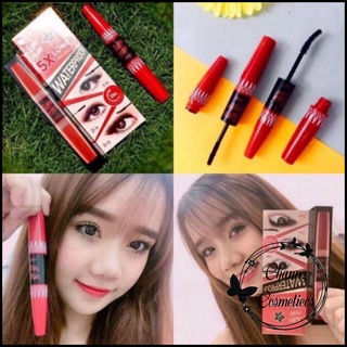 Mascara Nối Mi 2 Đầu Sivanna Colors Super Model 5X Long Deep Black Waterproof