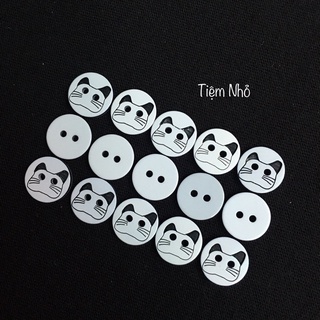 Nút sơ mi hình mèo kích 1.2cm