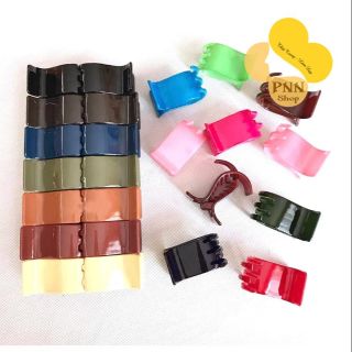 SỈ LÔ 12 KẸP TÓC/KẸP CÀNG CUA 5 CHẤU LOẠI BÓNG ĐỦ MÀU (Ảnh thật)