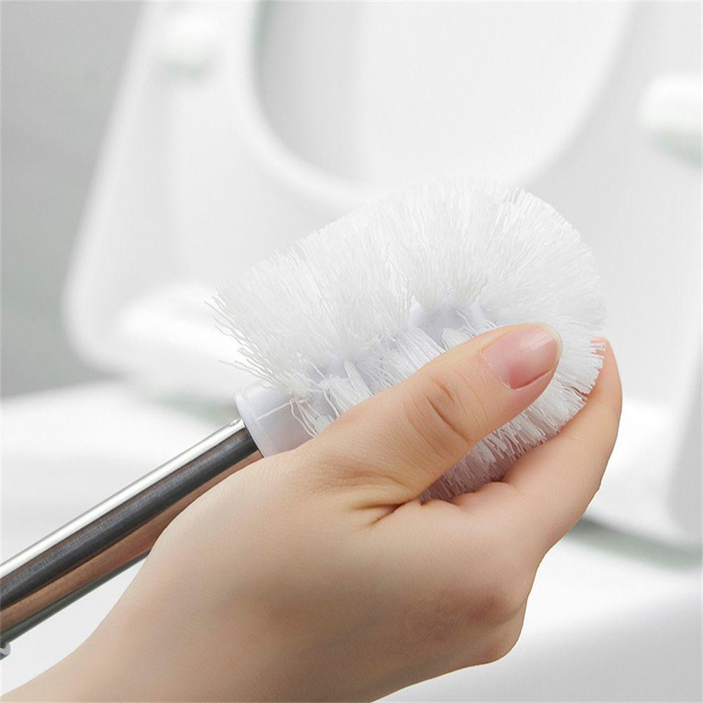 LANSEL Bộ Bàn Chải Chà Toilet Cán Dài Bằng Thép Không Gỉ Kèm Giá Đỡ Tiện Dụng
