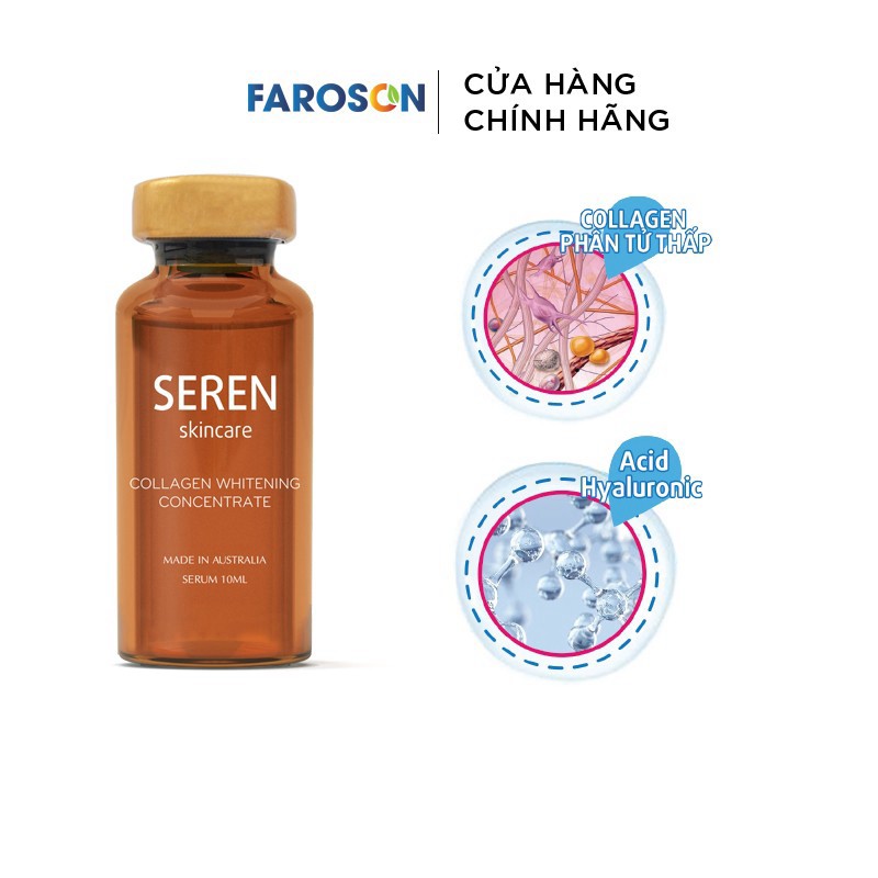 Kem  Serum dưỡng da căng bóng Seren  Collagen Whitening Concentrate Úc 10ml