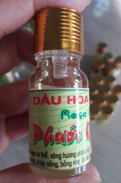 Tinh dầu Hoa hồng nguyên chất Phước Quảng 10ml, chính gốc Huế