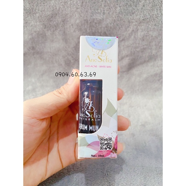 Serum Mụn ANOSOFIA 10ml  Xoá Thâm Trắng Da AS17 ANO SOFIA