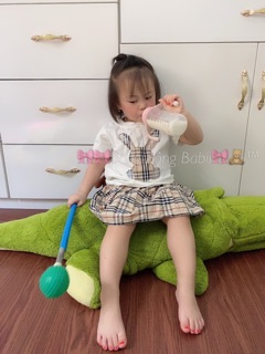 Set rời bbr kẻ cho bé gái