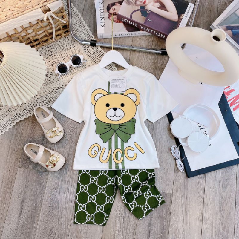 Bộ Gucci Gấu cho bé gái