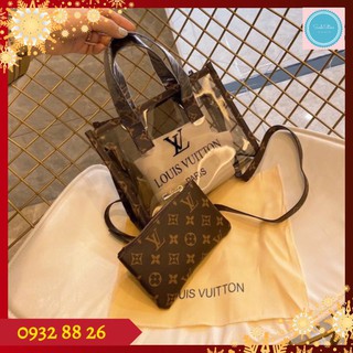 Túi xách trong suốt 💎FREESHIP💎 Túi xách nữ trong suốt kèm ví chất liệu nhựa PVC cao cấp