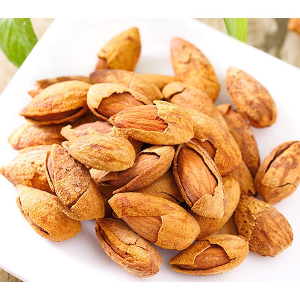 Hạnh Nhân Rang Bơ, Hàng Nhập Mỹ, lon pet 350g Mami Food