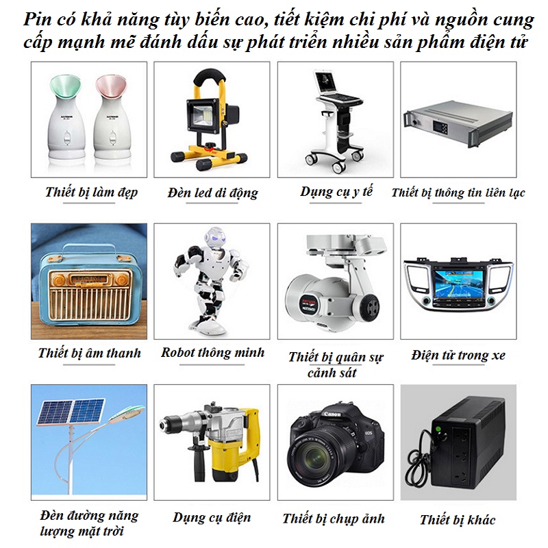 Pin sạc Lithium 18650 3.7v dùng cho tông đơ cắt tóc T9, robot hút bụi lau nhà và các thiết bị điện tử khác