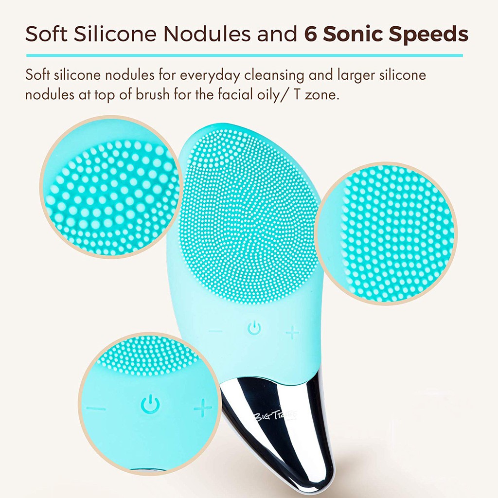 Máy rửa mặt mini massage tích hợp sóng âm BR-1020 - Công Nghệ Mới Làm Sạch Da - Lahutech | BigBuy360 - bigbuy360.vn