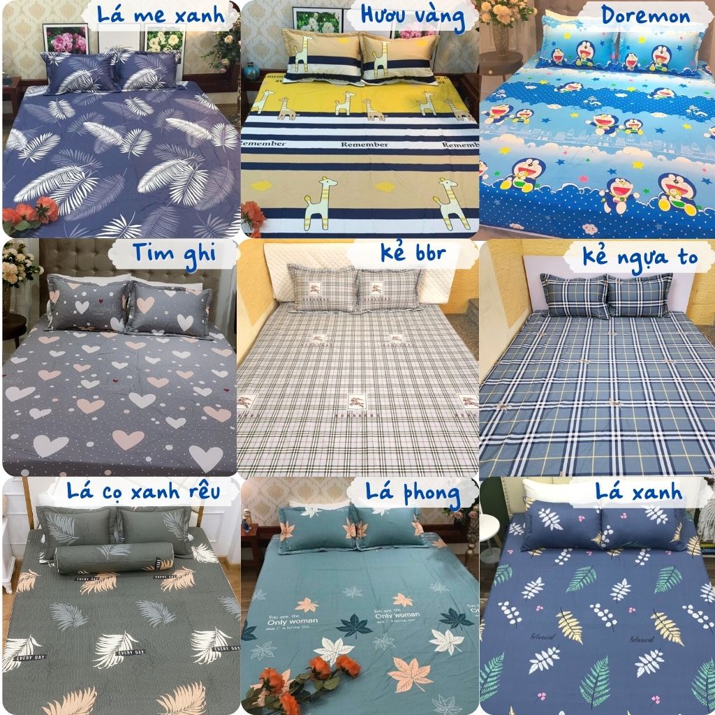 Ga chun bọc đệm cotton 100% Dream bedding, drap cotton chun giấu đủ size nệm | BigBuy360 - bigbuy360.vn