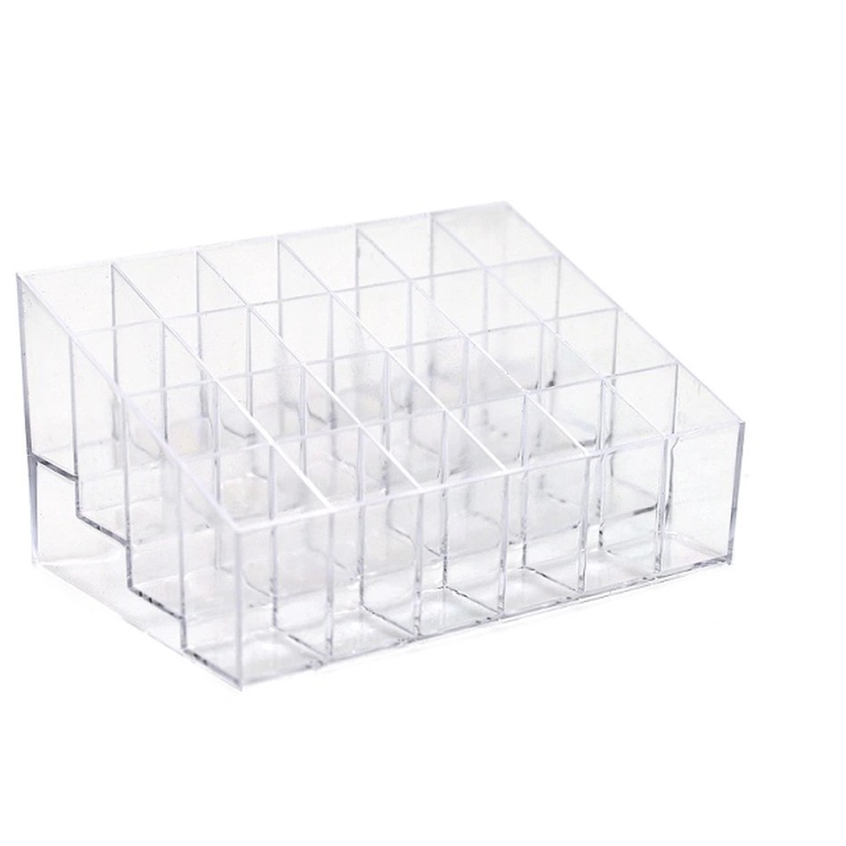 Khay Đựng Son 24 Ô Nhựa Mica Siêu Bền Trong Suốt 88189 SHOP KHO TỔNG88