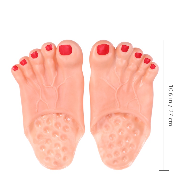 1 Đôi Dép Bông Hình Đôi Chân To Hóa Trang Sáng Tạo