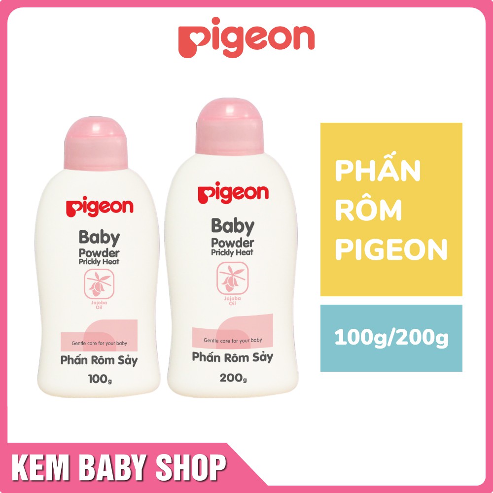 [Chính Hãng] Phấn rôm sẩy Pigeon nắp màu 100g / 200g