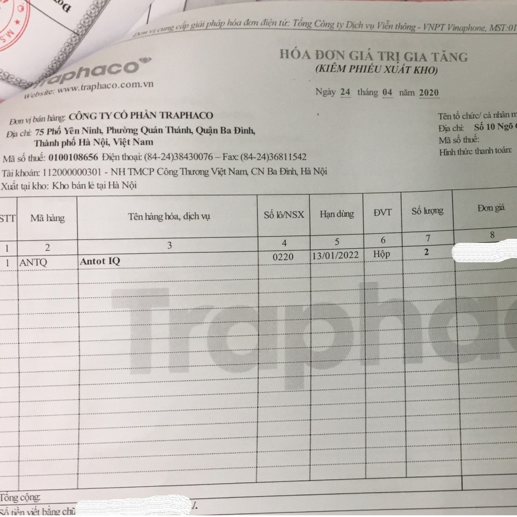 ANTOT IQ - Hỗ trợ giúp trẻ phát triển chiều cao và trí tuệ (dược Traphaco)