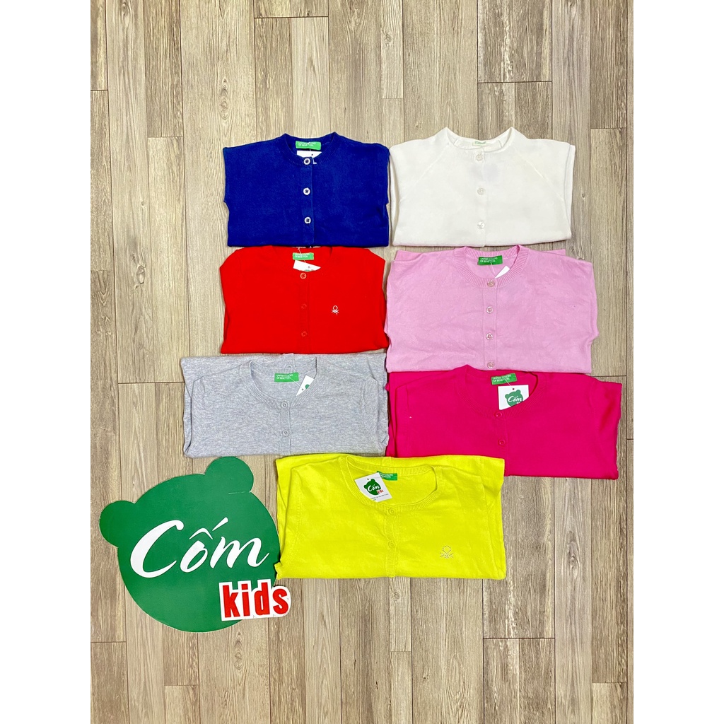 ÁO KHOÁC CARDIGAN LEN BENETTON MỎNG CỰC XINH CHO BÉ - CỐM KIDS NT
