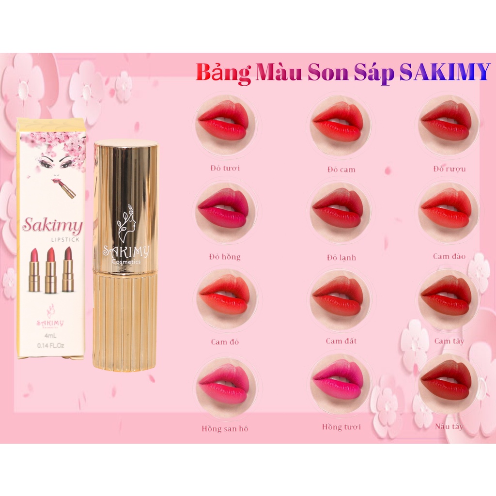 Sét son thỏi và son dưỡng Sakimy tặng quà ngẫu nhiên hàng chính hãng. | BigBuy360 - bigbuy360.vn