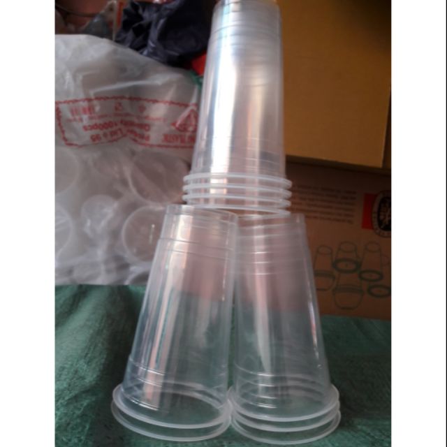 Ly nhựa trơn pp 650ml - 700ml (50cái 1 cây)