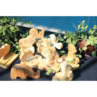 Giá đỡ điện thoại hình thú cưng gỗ thông _ quà tặng Noel