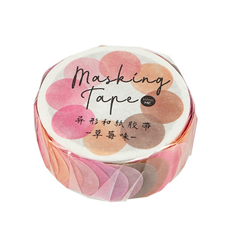 Cuộn 100 Nhãn Dán Tròn Nhiều Màu Trang Trí Sổ Tay DIY