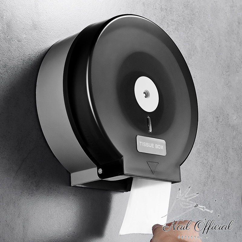 Hộp Đựng Giấy Vệ Sinh Cuộn Lớn Nhựa PP Trong Nhà Vệ Sinh Treo Tường - CN31